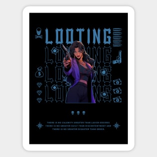 Mafia Anime Style | LOOTING Sticker